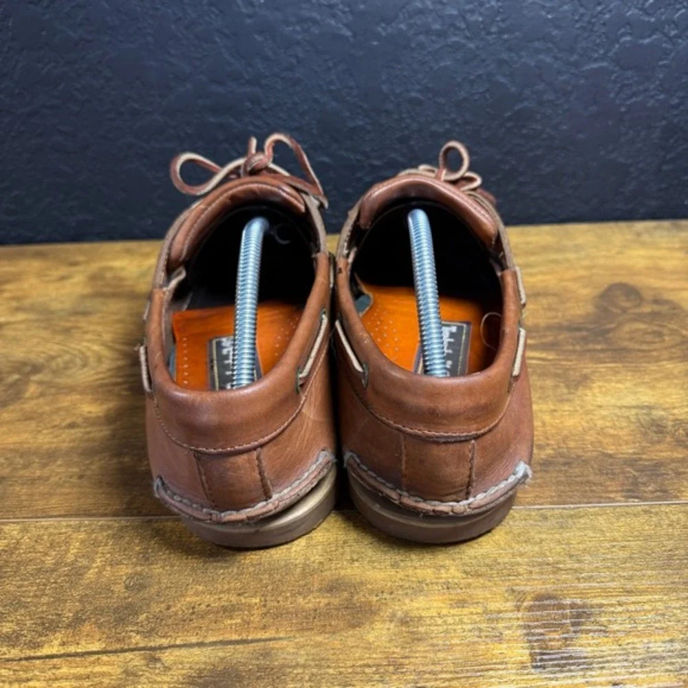 Timberland Classic 2-Eye 534282 Brown Leather Boat‎ Shoe Mens 10.5M